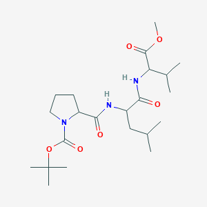molecular formula C22H39N3O6 B13883881 Boc-DL-Pro-DL-Leu-DL-Val-OMe 