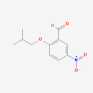 molecular formula C11H13NO4 B1388389 2-Isobutoxy-5-nitrobenzaldehyde CAS No. 1152530-04-5