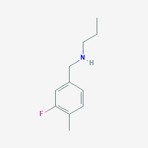 molecular formula C11H16FN B1388392 [(3-Fluoro-4-methylphenyl)methyl](propyl)amine CAS No. 1094378-94-5