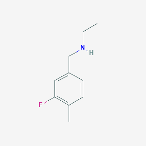 molecular formula C10H14FN B1388393 Ethyl[(3-fluoro-4-methylphenyl)methyl]amine CAS No. 1152567-04-8