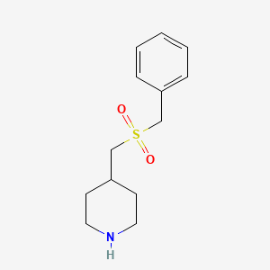 molecular formula C13H19NO2S B13883957 4-(Benzylsulfonylmethyl)piperidine 