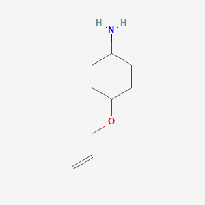 molecular formula C9H17NO B13883978 4-Prop-2-enoxycyclohexan-1-amine 