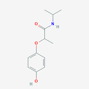 molecular formula C12H17NO3 B1388401 2-(4-hydroxyphenoxy)-N-(propan-2-yl)propanamide CAS No. 1094370-49-6