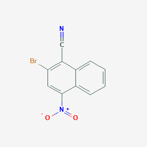molecular formula C11H5BrN2O2 B13884017 2-Bromo-4-nitronaphthalene-1-carbonitrile 
