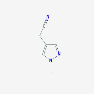 molecular formula C6H7N3 B1388404 2-(1-Methyl-1H-pyrazol-4-YL)acetonitrile CAS No. 754159-15-4
