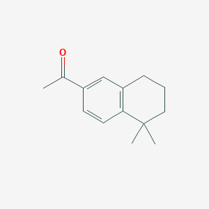 molecular formula C14H18O B13884046 1-(5,5-dimethyl-7,8-dihydro-6H-naphthalen-2-yl)ethanone 