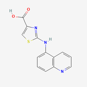 2-(Quinolin-5-ylamino)-1,3-thiazole-4-carboxylic acid