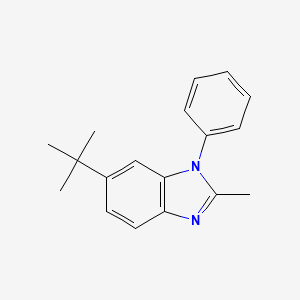 molecular formula C18H20N2 B13884062 6-Tert-butyl-2-methyl-1-phenylbenzimidazole 