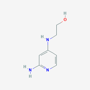 molecular formula C7H11N3O B13884078 2-[(2-Aminopyridin-4-yl)amino]ethanol 