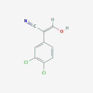 molecular formula C9H5Cl2NO B1388410 2-(3,4-二氯苯基)-3-羟基丙烯腈 CAS No. 77186-41-5