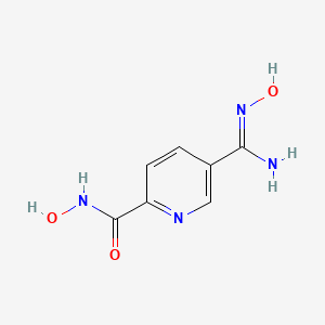 molecular formula C7H8N4O3 B1388412 N-Hydroxy-5-(N-hydroxycarbamimidoyl)picolinamide CAS No. 1135282-99-3