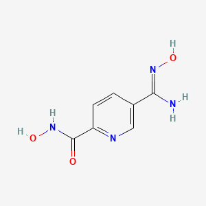 molecular formula C7H8N4O3 B1388412 N-hydroxy-5-[(Z)-N'-hydroxycarbamimidoyl]pyridine-2-carboxamide CAS No. 1135282-99-3