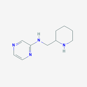 molecular formula C10H16N4 B13884164 N-(piperidin-2-ylmethyl)pyrazin-2-amine 