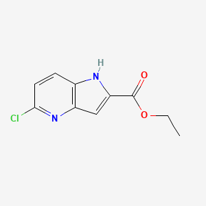 molecular formula C10H9ClN2O2 B1388421 ethyl 5-chloro-1H-pyrrolo[3,2-b]pyridine-2-carboxylate CAS No. 800401-62-1
