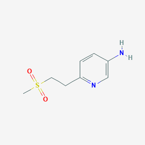 molecular formula C8H12N2O2S B13884211 6-(2-(Methylsulfonyl)ethyl)pyridin-3-amine 