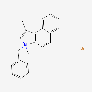 molecular formula C22H22BrN B1388423 1,2,3-Trimethyl-3-benzyl-3H-benz[e]indolium bromide CAS No. 884863-08-5