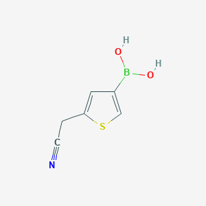 molecular formula C6H6BNO2S B13884233 B-[5-(cyanomethyl)-3-thienyl]Boronic acid CAS No. 1065185-02-5