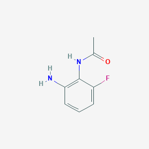 molecular formula C8H9FN2O B13884234 N-(2-Amino-6-fluorophenyl)acetamide CAS No. 18645-85-7