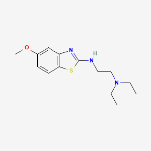 molecular formula C14H21N3OS B1388426 N,N-diethyl-N'-(5-methoxy-1,3-benzothiazol-2-yl)ethane-1,2-diamine CAS No. 854085-17-9