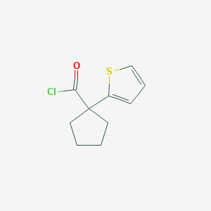 molecular formula C10H11ClOS B1388427 1-(2-Thienyl)cyclopentanecarbonyl chloride CAS No. 54529-98-5