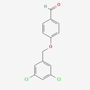 molecular formula C14H10Cl2O2 B13884324 4-[(3,5-Dichlorophenyl)methoxy]benzaldehyde 