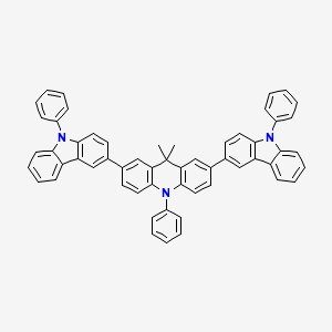 molecular formula C57H41N3 B13884329 9,9-Dimethyl-10-phenyl-2,7-bis-(9-phenyl-9H-carbazol-3-yl)-9,10-dihydroacridine 