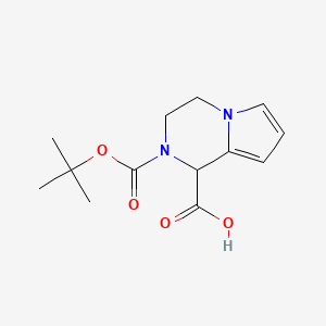 2-(tert-butoxycarbonyl)-1H,3H,4H-pyrrolo[1,2-a]pyrazine-1-carboxylic acid