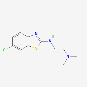 N'-(6-chloro-4-methyl-1,3-benzothiazol-2-yl)-N,N-dimethylethane-1,2-diamine