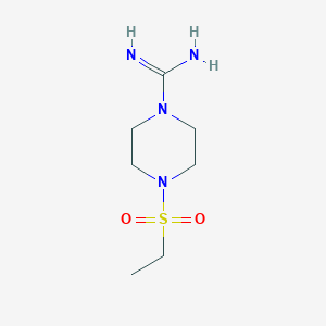 molecular formula C7H16N4O2S B13884370 4-Ethylsulfonylpiperazine-1-carboximidamide 