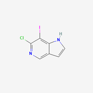 molecular formula C7H4ClIN2 B1388442 6-chloro-7-iodo-1H-pyrrolo[3,2-c]pyridine CAS No. 1171919-03-1
