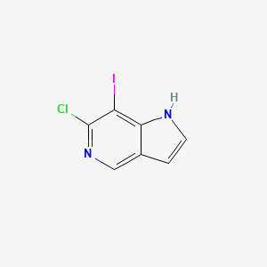6-chloro-7-iodo-1H-pyrrolo[3,2-c]pyridine