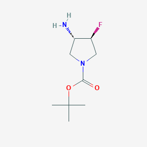 (3S,4S)-tert-butyl 3-amino-4-fluoropyrrolidine-1-carboxylate