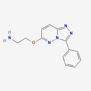 {2-[(3-Phenyl[1,2,4]triazolo[4,3-b]pyridazin-6-yl)oxy]ethyl}amine