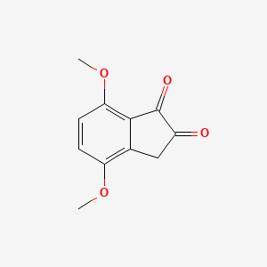 molecular formula C11H10O4 B13884483 4,7-dimethoxy-3H-indene-1,2-dione 