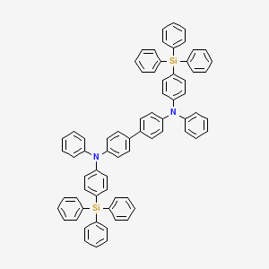 molecular formula C72H56N2Si2 B13884502 N-phenyl-N-(4-triphenylsilylphenyl)-4-[4-(N-(4-triphenylsilylphenyl)anilino)phenyl]aniline 
