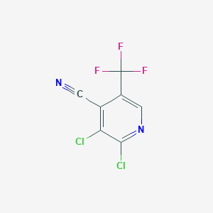 molecular formula C7HCl2F3N2 B1388452 2,3-Dichloro-5-(trifluoromethyl)isonicotinonitrile CAS No. 1198475-29-4