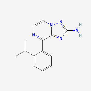 molecular formula C14H15N5 B13884528 8-(2-Propan-2-ylphenyl)-[1,2,4]triazolo[1,5-a]pyrazin-2-amine 