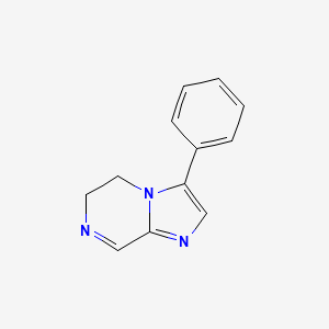 molecular formula C12H11N3 B13884529 3-Phenyl-5,6-dihydroimidazo[1,2-a]pyrazine 
