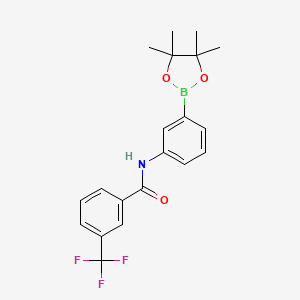 n-[3-(4,4,5,5-Tetramethyl-1,3,2-dioxaborolan-2-yl)phenyl]-3-(trifluoromethyl)benzamide