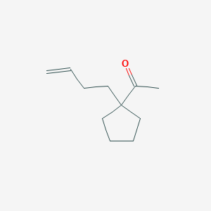molecular formula C11H18O B138846 1-(3-Butenyl)-1-acetylcyclopentane CAS No. 152090-66-9
