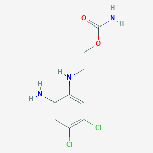 molecular formula C9H11Cl2N3O2 B13884614 2-(2-Amino-4,5-dichloroanilino)ethyl carbamate 