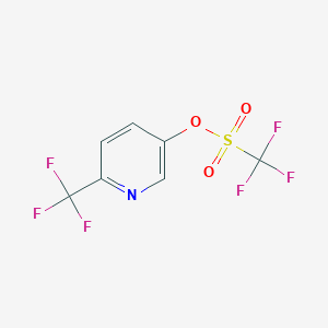 B1388465 6-(Trifluoromethyl)pyridin-3-yl trifluoromethanesulfonate CAS No. 1097778-74-9