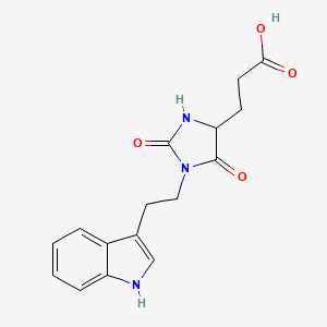 3-{1-[2-(1H-Indol-3-yl)ethyl]-2,5-dioxoimidazolidin-4-yl}propanoic acid