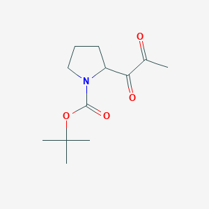 molecular formula C12H19NO4 B13884675 Tert-butyl 2-(2-oxopropanoyl)pyrrolidine-1-carboxylate 