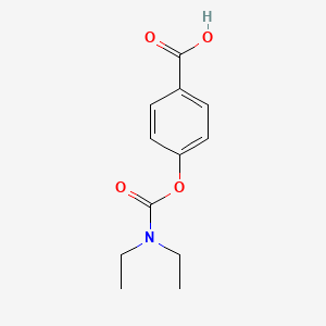 molecular formula C12H15NO4 B1388469 4-[(Diethylcarbamoyl)oxy]benzoic acid CAS No. 1204297-93-7