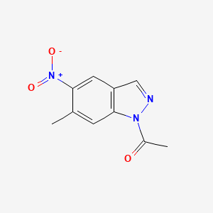 1-(6-methyl-5-nitro-1H-indazol-1-yl)-1-ethanone