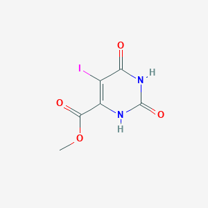 molecular formula C6H5IN2O4 B1388472 Methyl 5-iodo-2,6-dioxo-1,2,3,6-tetrahydro-4-pyrimidinecarboxylate CAS No. 116393-71-6
