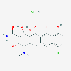 molecular formula C22H22Cl2N2O7 B13884741 Epianhydrochlortetracycline hydrochloride 