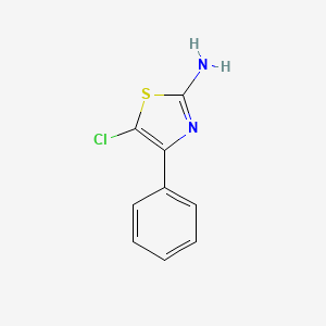 molecular formula C9H7ClN2S B13884769 5-Chloro-4-phenyl-1,3-thiazol-2-amine CAS No. 50729-62-9