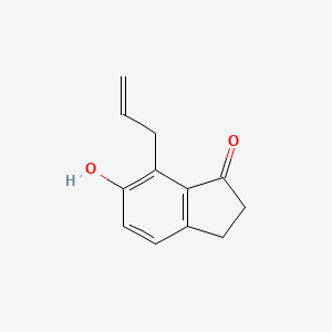 molecular formula C12H12O2 B1388478 7-Allyl-6-hydroxy-1-indanone CAS No. 320574-77-4